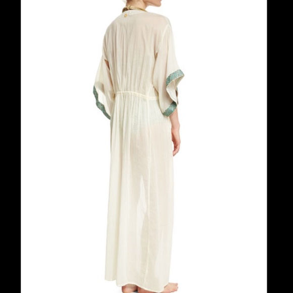 Ondademar Geoskin Drawstring Long Kimono Coverup - Picture 4 of 6